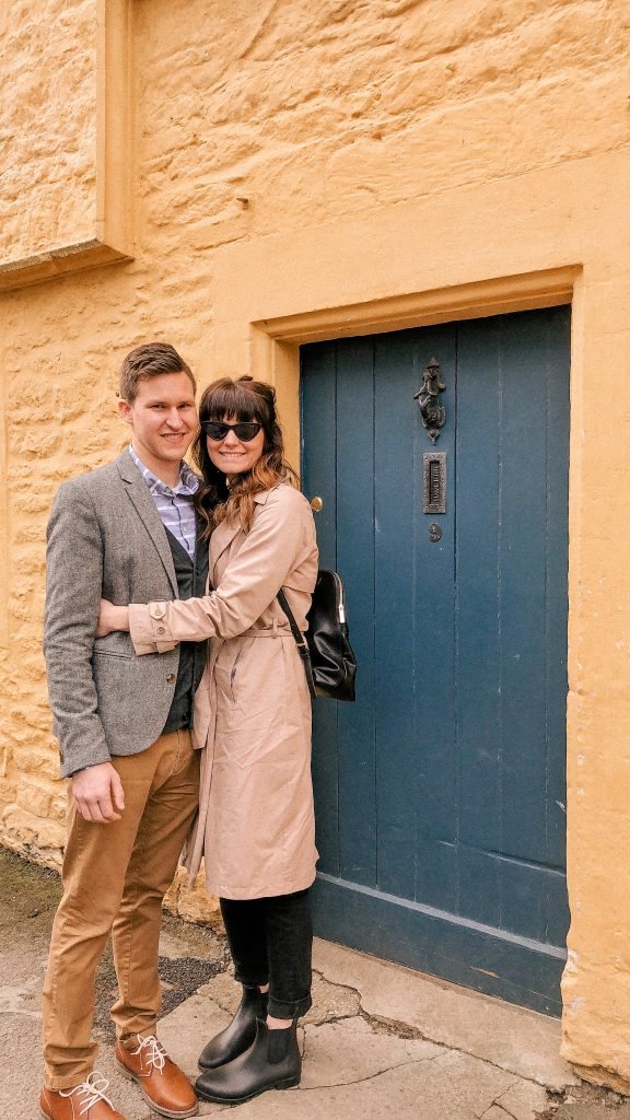 Lacock, Wiltshire, Cotswolds, UK, National Trust, England, English Countryside, girls love travel, target trench coat, a new day target, travel style, messy bun, i have this thing with doors