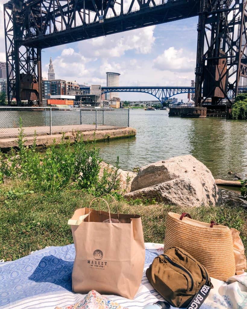 Take-out from The Flying Fig at Wendy Park in Cleveland