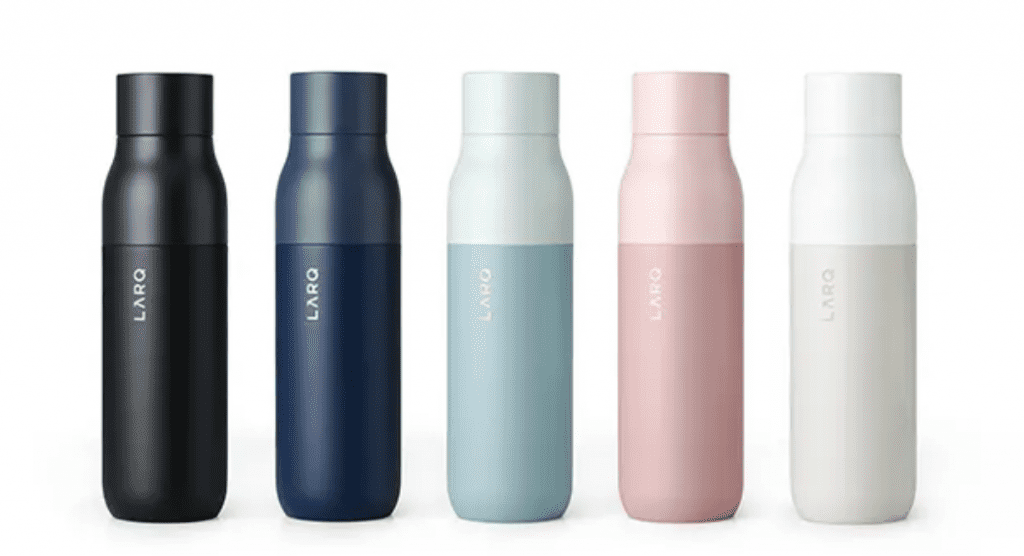 The best water bottle for travelers. LARQ Self-Cleaning Water Bottle