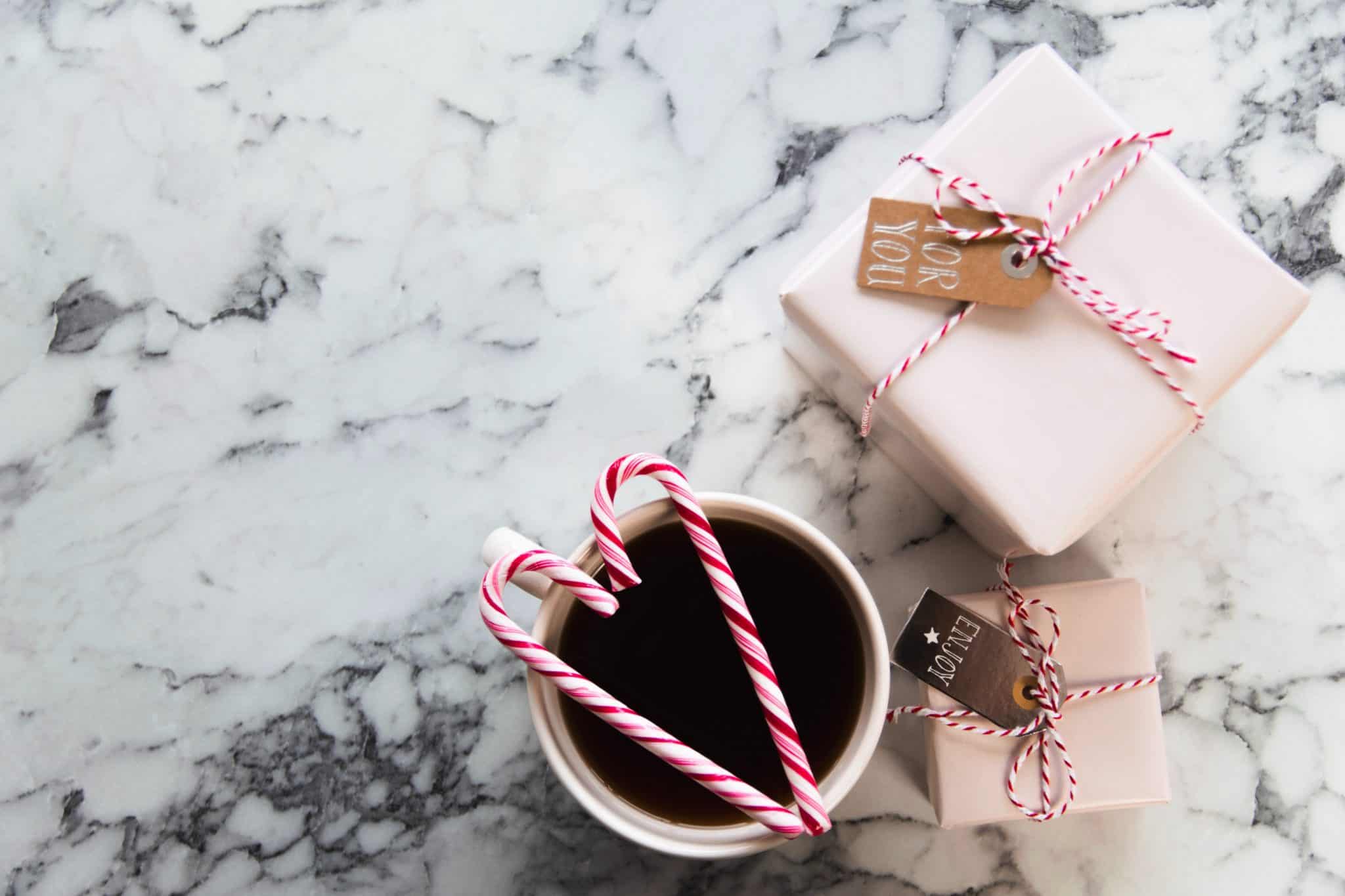coffee, candycanes and gifts!